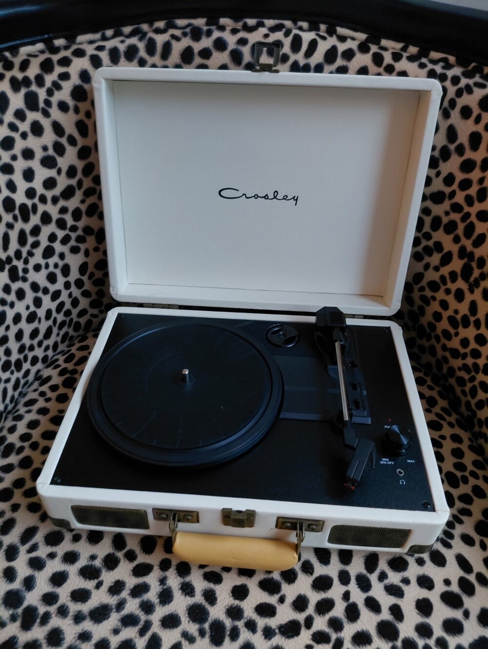 Crosley Cream Portable Turntable Record Player